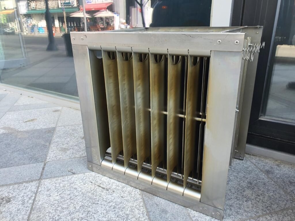 성남시 직화 구이 고기집 집진기 설치
